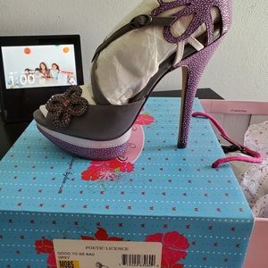 Grey platform scrappy sandals